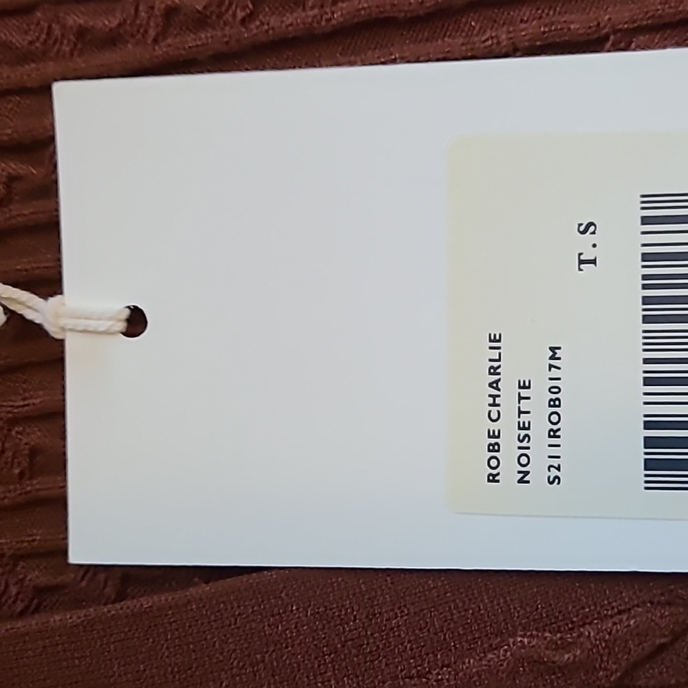 Nwt! Sezane Charlie Midi dress hazelnut - Picture 8 of 13